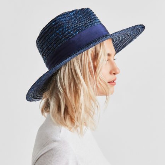 BRIXTON - Joanna Navy Blue Straw Hat main image 5